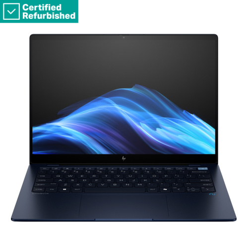 Taastatud SILVER HP EliteBook Ultra G1q AI 14 - Qualcomm Snapdragon X Elite X1E-78-100, 16GB, 1TB SSD, 14 2.2K 400-nit Touch, 5MP IR cam, US backlit keyboard, Atmospheric Blue, 59Wh, Win 11 Pro, 1 years HP Taastatud