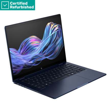 Taastatud GOLD HP EliteBook X Flip G1i AI 14 - Ultra 7-258V, 32GB, 1TB SSD, 14 WUXGA Privacy Touch AG, 5MP IR cam, 4G/5G Modem, FPR, Nordic backlit keyboard, Atmospheric Blue, 68Wh, Win 11 Pro, 1 years HP Taastatud