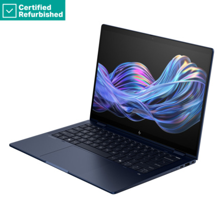 Taastatud GOLD HP EliteBook X Flip G1i AI 14 - Ultra 7-258V, 32GB, 1TB SSD, 14 WUXGA 400-nit Touch AG, 5MP IR cam, 4G/5G Modem, FPR, US backlit keyboard, Atmospheric Blue, 68Wh, Win 11 Pro, 1 years HP Taastatud