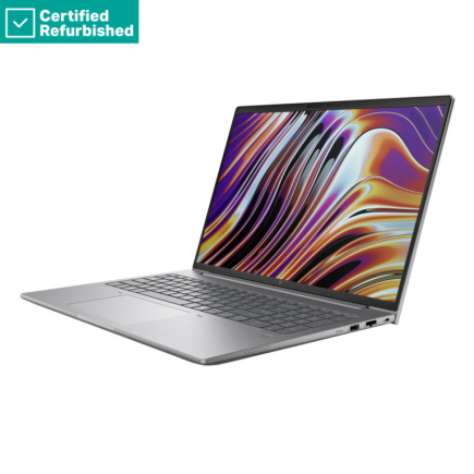 Taastatud SILVER HP ZBook Power 16 G11A - Ryzen 7 8845HS, 32GB, 1TB SSD, Quadro RTX 2000 Ada 8GB, 16 WQXGA 400-nit 120Hz AG, 5MP IR cam, WWAN-ready, Smartcard, FPR, UK backlit keyboard, 83Wh, Win 11 Pro, 1 years HP Taastatud
