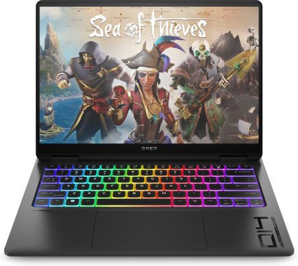 OMEN by HP Transcend Laptop 14-fb1000ny - Ultra 9-285H, 32GB, 2TB SSD, 14 3K 400-nit 120Hz OLED HDR 500 AG, GeForce RTX 5070 8GB, 1080p IR cam, US RGB backlit keyboard, 71Wh, Shadow black, Win 11 Home, 1 years