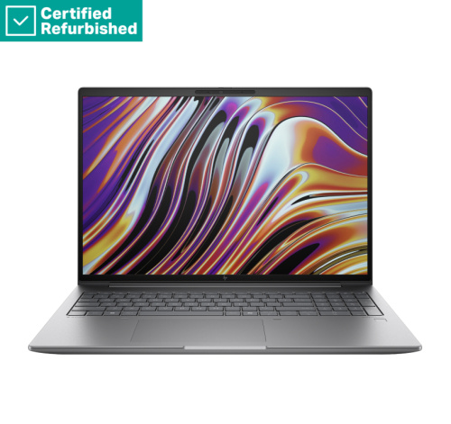 Taastatud SILVER HP ZBook Power 16 G11A - Ryzen 7 8845HS, 32GB, 1TB SSD, Quadro RTX 2000 Ada 8GB, 16 WQXGA 400-nit 120Hz AG, 5MP IR cam, WWAN-ready, Smartcard, FPR, UK backlit keyboard, 83Wh, Win 11 Pro, 1 years HP Taastatud