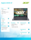 Acer Aspire 5 i7-12650H 15.6 FHD 16GB 512GB NoO