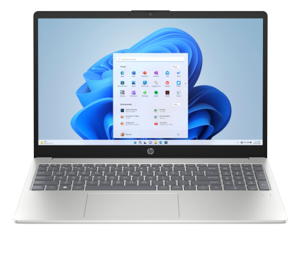 HP Laptop 15-fc0038ny - Ryzen 5 7520U, 16GB, 512GB SSD, 15.6 FHD 300-nit AG, 720p cam, FPR, US keyboard, 41Wh, Natural silver, Win 11 Home, 1 years