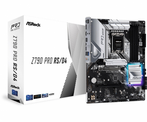 ASRock Emaplaat Z790 PRO RS/D4 s1700 4DDR4 HDMI M.2 ATX