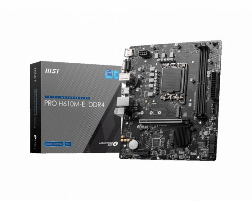 MSI PRO H610M-E DDR4 Emaplaat Intel H610 LGA 1700 micro ATX