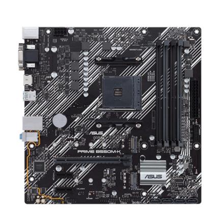 Asus | PRIME B550M-K | Processor family AMD | Processor socket AM4 | DDR4 | Memory slots 4 | Chipset AMD B | Micro ATX
