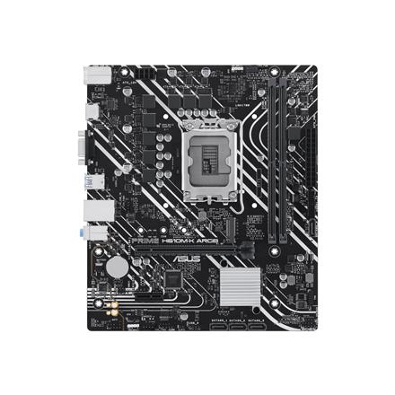 ASUS PRIME H610M-K ARGB | Asus | Processor family Intel H610 | Processor socket LGA1700 Socket | 2 DIMM slots - DDR5, non-ECC, unbuffered | Supported hard disk drive interfaces SATA-600, 1 x M.2 | Number of SATA connectors 4