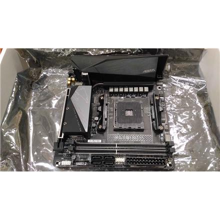 Восстановленный. GIGABYTE B550I AORUS PRO AX 1.0 M/B, REFURBISHED | Gigabyte | B550I AORUS PRO AX 1.0 | Processor family AMD | Processor socket AM4 | DDR4 DIMM | Memory slots 2 | Chipset AMD B | Mini ITX | REFURBISHED