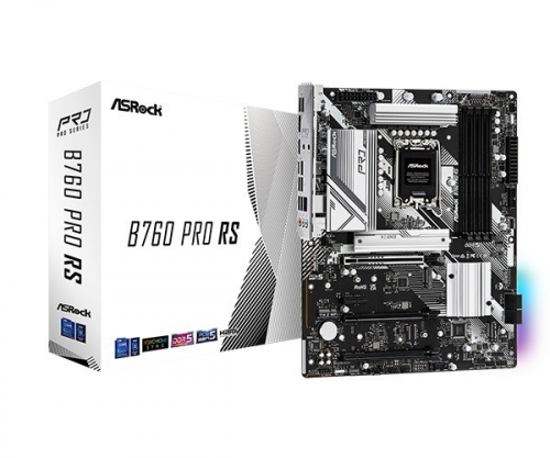 ASRock Emaplaat B760 Pro RS s1700 4DDR5 DP/HDMI/eDP M.2 ATX