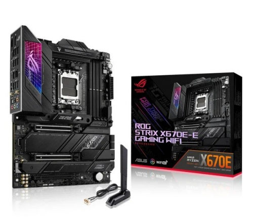 Asus Emaplaat ROG STRIX X670E-E GAMING WIFI AM5 4DDR5 ATX