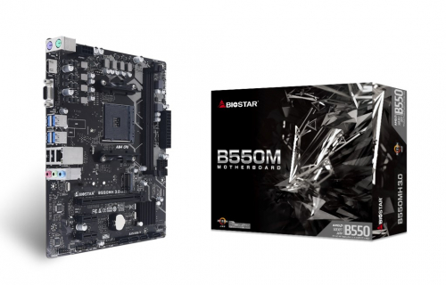 Biostar B550MH 3.0 Emaplaat AMD B550 Socket AM4 micro ATX