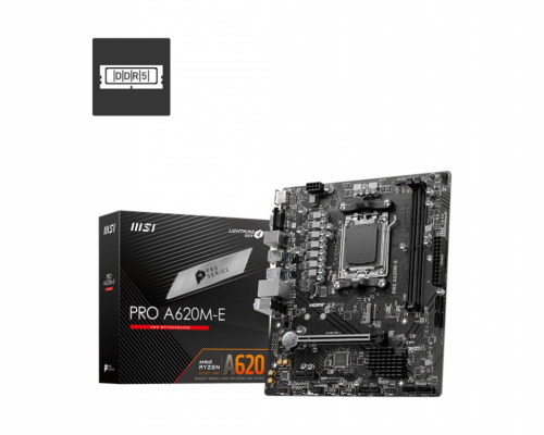 MSI Motherboard PRO A620M-E AM5 2DDR5 HDMI/M2 mATX
