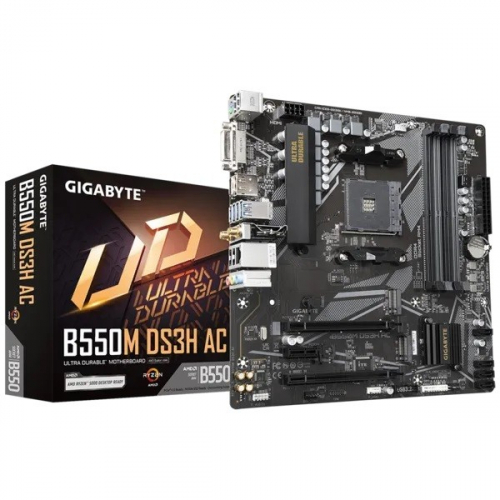 Gigabyte B550M DS3H AC AM4 4DDR4 HDMI/DVI M.2 USB3.2 mAT