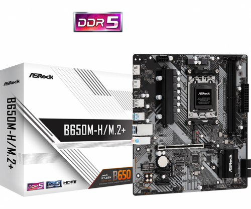 ASRock B650M-H/M.2 + AM5 2DDR5 HDMI/DP mATX