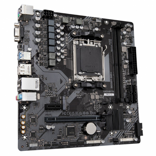 GIGABYTE B650M S2H Emaplaat - Supports AMD Ryzen 8000 CPUs, 5+2+2 Phases Digital VRM, up to 6400MHz DDR5, 1xPCIe 4.0 M.2, GbE LAN, USB 3.2 Gen 1