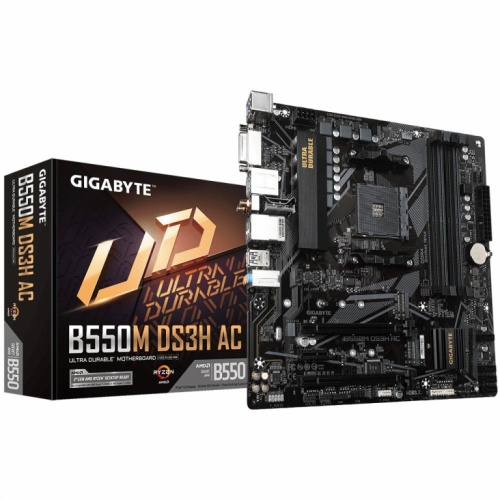 Gigabyte B550M DS3H Socket AM4 micro ATX AMD  B550 PLYGIGAM40075