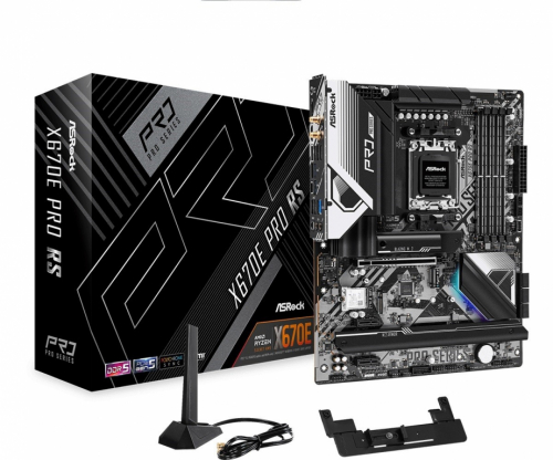 ASRock Emaplaat X670E PRO RS AM5 4DDR5 HDMI/DP M.2 ATX