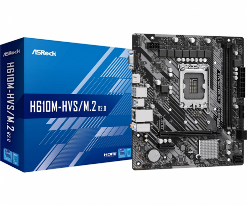 ASRock Motherboard H610M-HVS/M.2 R2.0 s1700 2DDR4 D-Sub/HDMI mATX