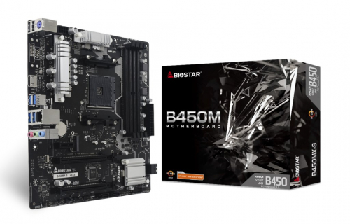 Biostar B450MX-S Emaplaat AMD B450 Socket AM4 micro ATX