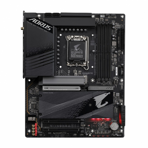 GIGABYTE Z790 AORUS ELITE AX Emaplaat - Supports Intel Core 14th CPUs, 16*+2+１ Phases Digital VRM, up to 7600MHz DDR5 (OC), 4xPCIe 4.0 M.2, Wi-Fi 6E, 2.5GbE LAN, USB 3.2 Gen 2x2