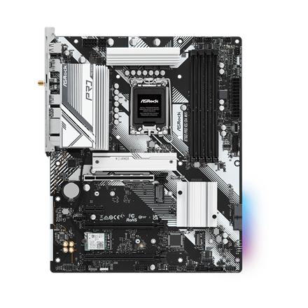 ASRock B760 PRO RS/D4 WIFI | Processor family Intel | Processor socket LGA1700 | DDR4 | Supported hard disk drive interfaces SATA, M.2 | Number of SATA connectors 4