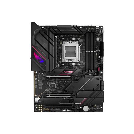 ASUS ROG STRIX B650E-E GAMING WIFI | Asus | Processor family Ryzen | Processor socket 1 x Socket AM5 | 4 DIMM slots - DDR5, non-ECC, on-die ECC, unbuffered | Supported hard disk drive interfaces SATA-600 (RAID), 4 x M.2 | Number of SATA connectors 4