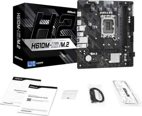 ASRock H610M-H2/M.2 Emaplaat