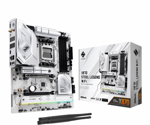 ASRock Emaplaat X870 STEEL LEGEND WIFI AM5 4DDR5 M.2 ATX