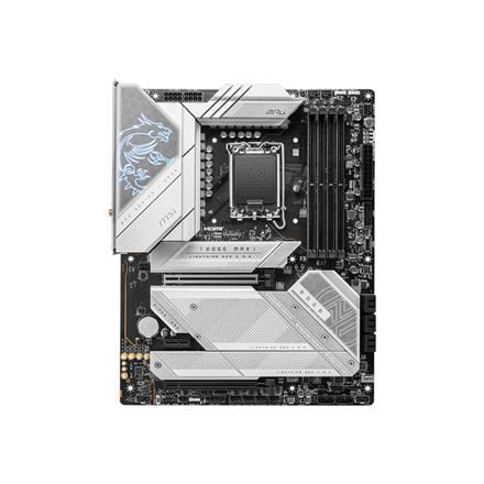 MSI | MPG Z790 EDGE TI MAX WIFI | Processor family Intel | Processor socket LGA1700 | DDR5 | Supported hard disk drive interfaces SATA, M.2 | Number of SATA connectors 8