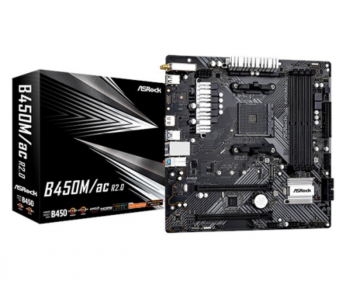 Asrock Motherboard B450M/AC R2.0