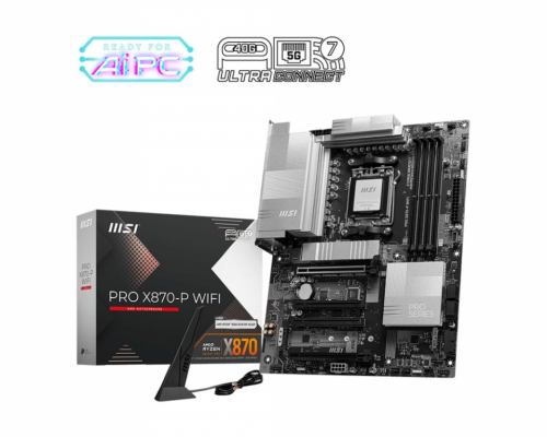 MSI Motherboard PRO X870-P WIFI AM5 4DDR5 ATX