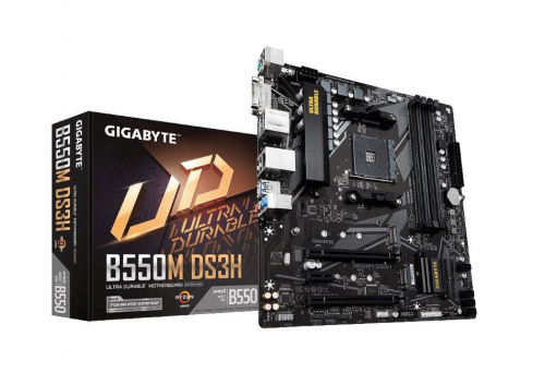 Gigabyte Motherboard B550M DS3H AM4 4DDR4 HDMI/DVI M.2 USB3.2 mATX