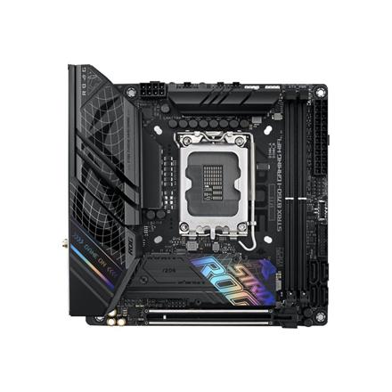 Asus | ROG STRIX B760-I GAMING WIFI | Processor family Intel | Processor socket LGA1700 | DDR5 SDRAM | Supported hard disk drive interfaces M.2, SATA | Number of SATA connectors 4