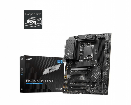 MSI Motherboard PRO B760-P DDR4 II s1700 4DDR4 DP/HDMI ATX