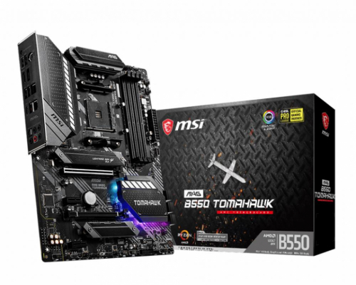 Mainboard|MSI|AMD B550|SAM4|ATX|2xPCI-Express 3.0 1x|1xPCI-Express 3.0 16x|2xM.2|1xPCI-Express 4.0 16x|Memory DDR4|Memory slots 4|1xHDMI|1xDisplayPort|2xUSB 2.0|1xUSB type C|3xUSB 3.2|1xPS/2|1xOptical S/PDIF|2xRJ45|5xAudio port|MAGB550TOMAHAWK