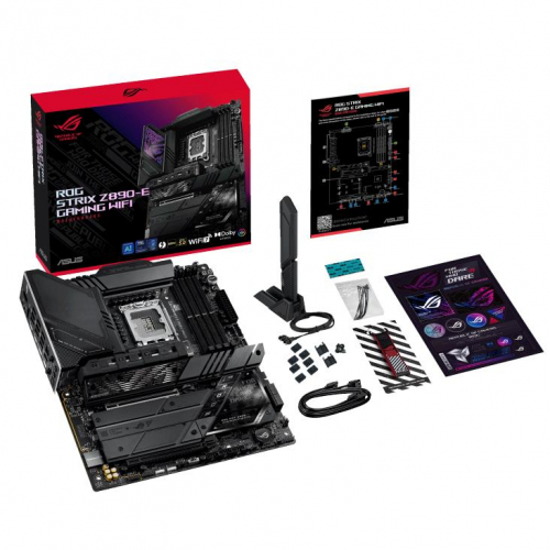 Mainboard|ASUS|Intel Z890|LGA1851|ATX|Memory DDR5|Memory slots 4|1xPCI-Express 4.0 16x|1xPCI-Express 5.0 16x|7xM.2|1xHDMI|1xDisplayPort|1xAudio-In|1xAudio-Out|3xUSB 3.0|7xUSB 3.1|2xUSB-C|2xUSB-C w/Thunderbolt|1xOptical S/PDIF|1xRJ45|ROGSTRIXZ890-EGAMWIFI