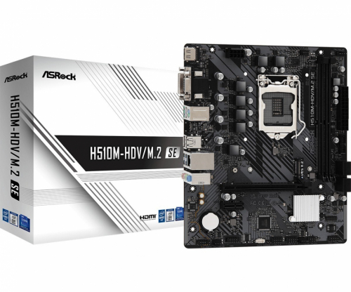 Asrock H510M-HDV/M.2 SE Emaplaat