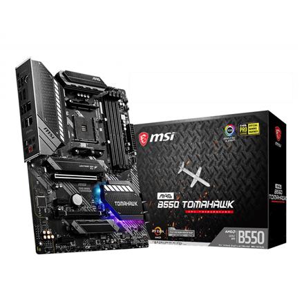 MSI | MAG B550 TOMAHAWK | Processor family AMD | Processor socket AM4 | DDR4 | Memory slots 4 | Chipset AMD B | ATX