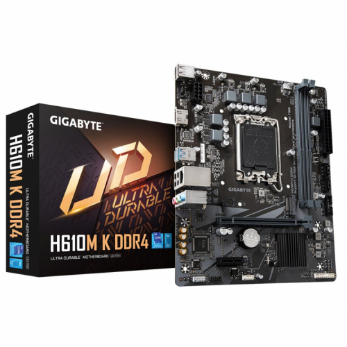 Gigabyte H610M K DDR4 1.0 Motherboard Intel H610 Express LGA 1700 micro ATX