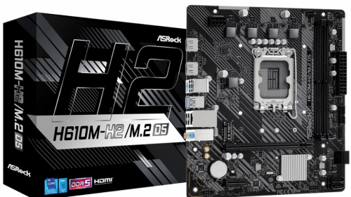 ASRock H610M-H2/M.2 D5 Emaplaat