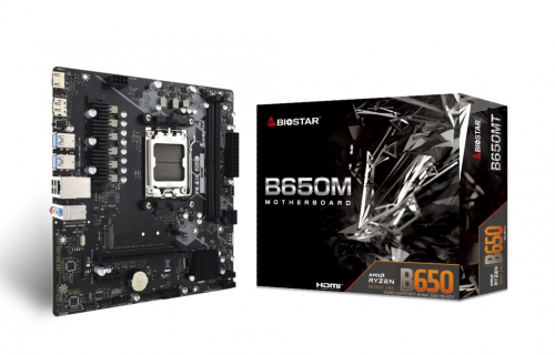 Biostar B650MT Motherboard AMD B650 Socket AM5 micro ATX