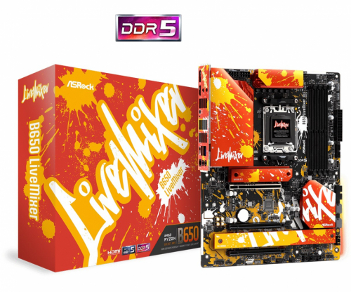 Asrock B650 LiveMixer AMD B650 Socket AM5 ATX