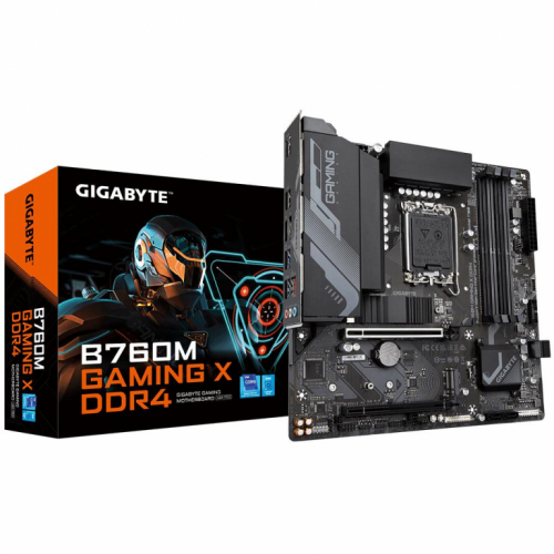 Mainboard|GIGABYTE|Intel B760 Express|LGA1700|Micro-ATX|Memory DDR4|Memory slots 4|1xPCI-Express 3.0 16x|1xPCI-Express 4.0 16x|2xM.2|1xHDMI|1xDisplayPort|5xUSB 2.0|3xUSB 3.2|3xAudio port|B760MGAMINGXDDR4