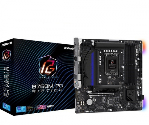 ASRock B760M PG RIPTIDE s1700 4DDR5 DP/HDMI/USB mATX