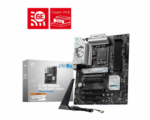 MSI Motherboard B760 GAMING PLUS WIFI s1700 4DDR4 DP/HDMI ATX