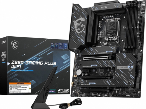 MSI Z890 GAMING PLUS WIFI Emaplaat Intel Z890 LGA 1851 (Socket V1) ATX