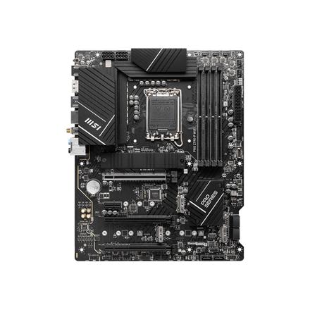 MSI | PRO Z790-P WIFI | Processor family Intel | Processor socket  LGA1700 | DDR5 DIMM | Memory slots 4 | Supported hard disk drive interfaces 	SATA, M.2 | Number of SATA connectors 6 | Chipset Intel Z790 | ATX