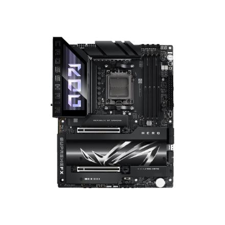 Asus ROG CROSSHAIR X870E HERO | Processor family AMD | Processor socket AM5 | DDR5 | Supported hard disk drive interfaces SATA, M.2 | Number of SATA connectors 4