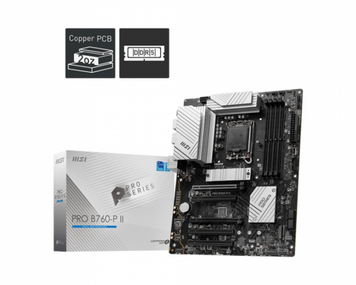 MSI Motherboard PRO B760-P II S1700 4DDR5 DP/HDMI ATX